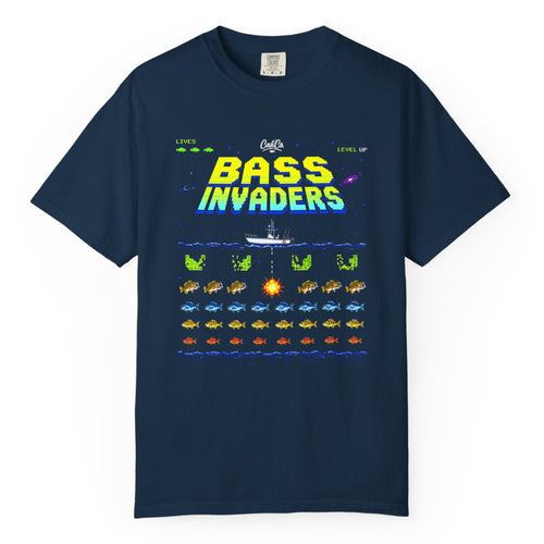 Bass Invaders Retro Arcade T-Shirt