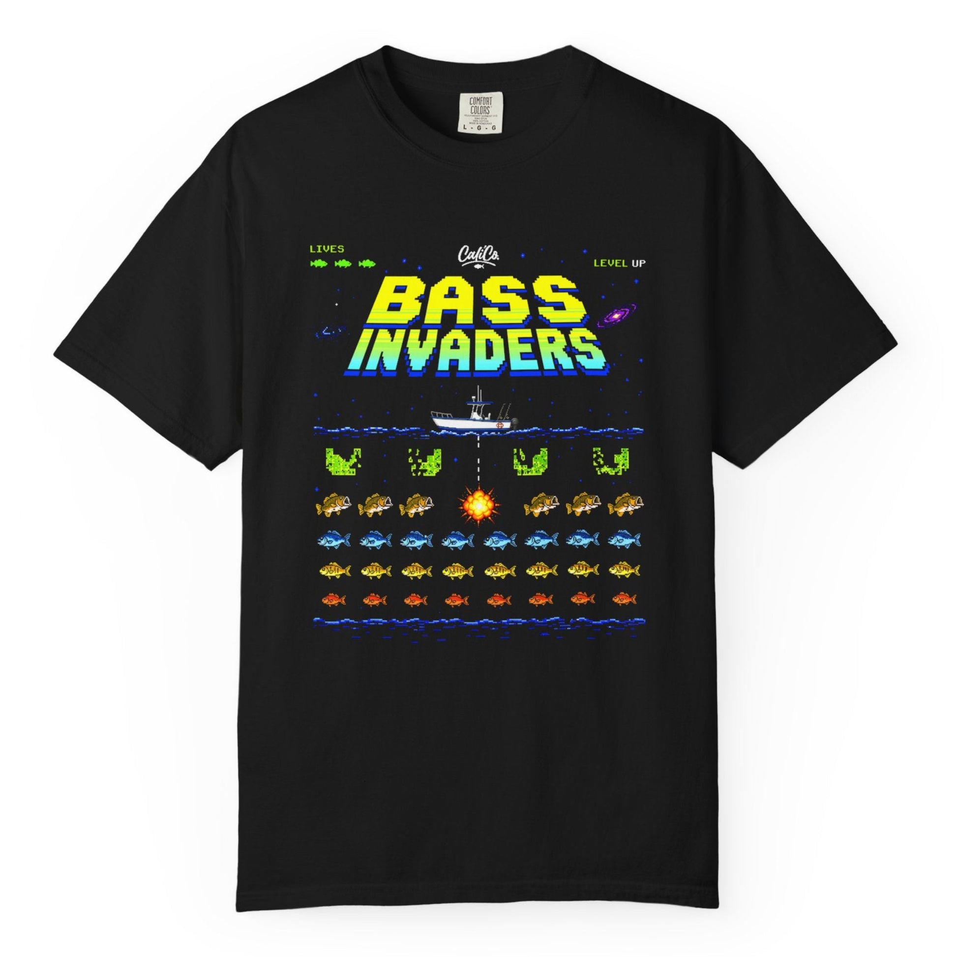 Bass Invaders Retro Arcade T-Shirt