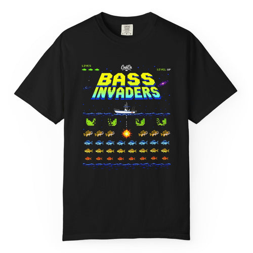 Bass Invaders Retro Arcade T-Shirt